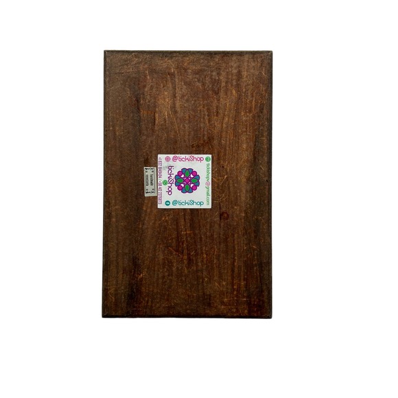 Lacquered Top Box Featuring Poppies with an Unusual Emblem Inside - Picture 3 of 3